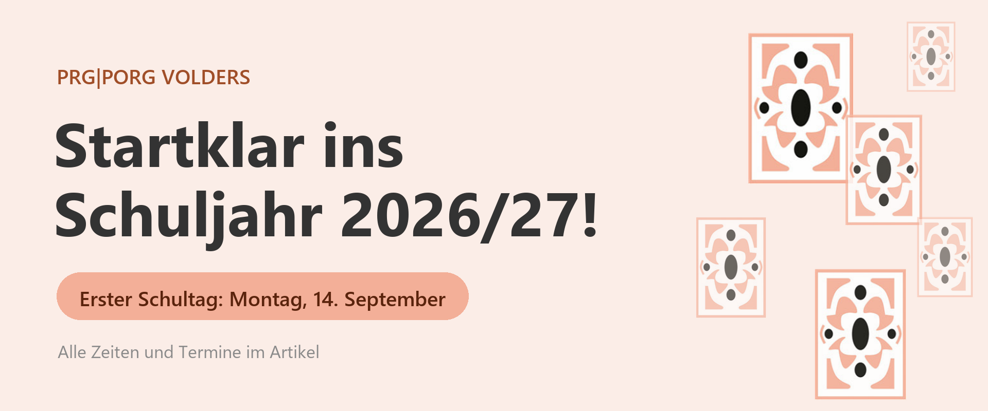 Startklar ins Schuljahr 2026/27!