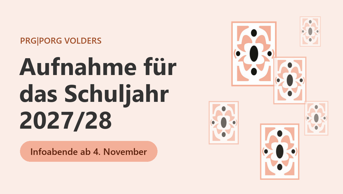 Aufnahme für das Schuljahr 2027/28 – Infoabende ab 4. November